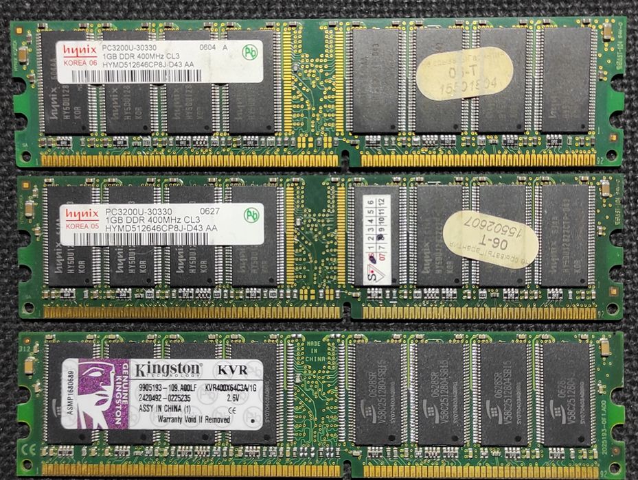 Оперативная память DDR2-512Mb,1Gb DDR1-1Gb SDRAM-64Mb,256Mb DDR3-4Gb