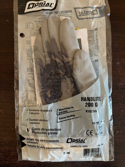 3 sztuki Rękawiczki ochronne Handlite 200g rozmiar 7-M
