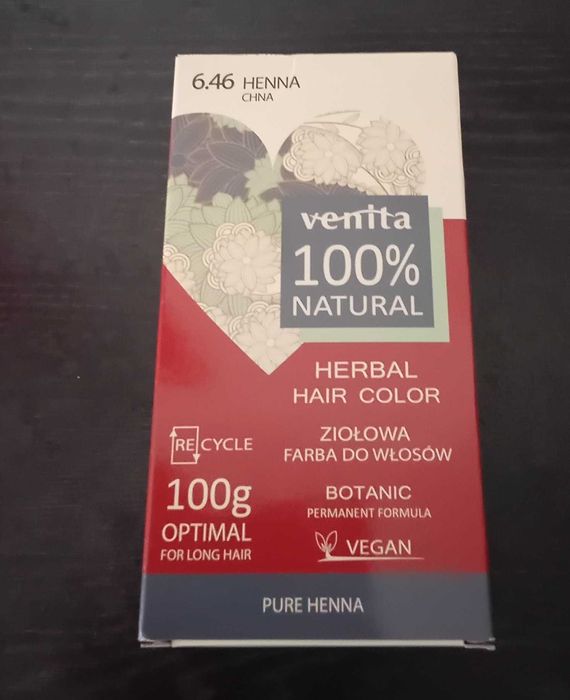 Sprzedam nową hennę do włosów (kolor czerwony)