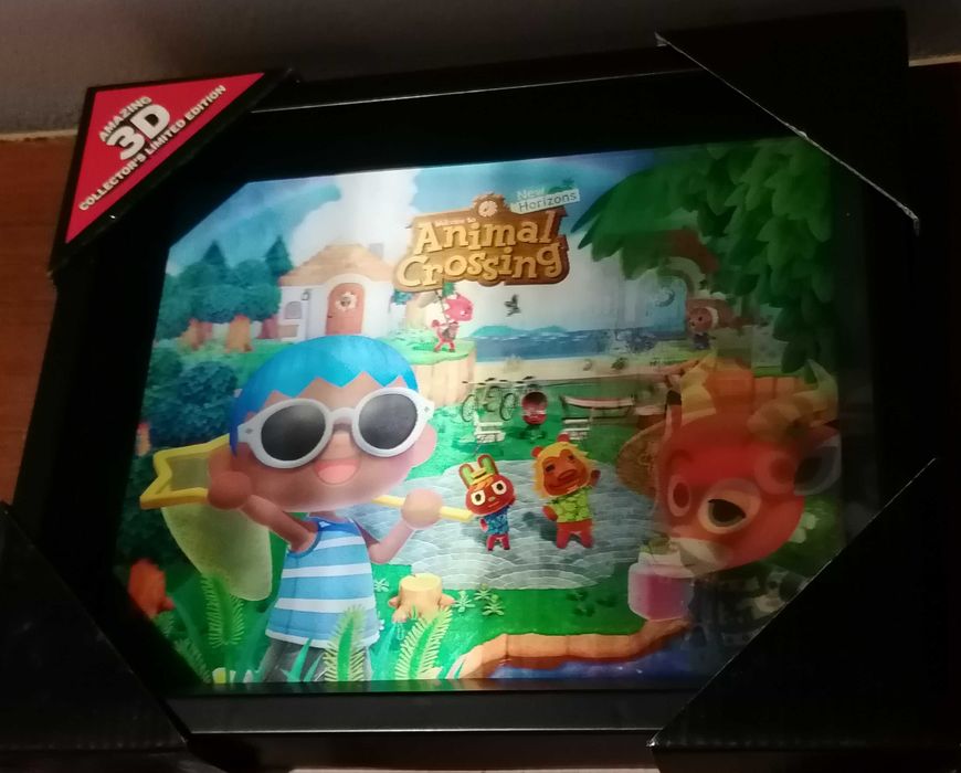 Quadros 3D Holográficos: Animal Crossing + Nightmare Before Christmas