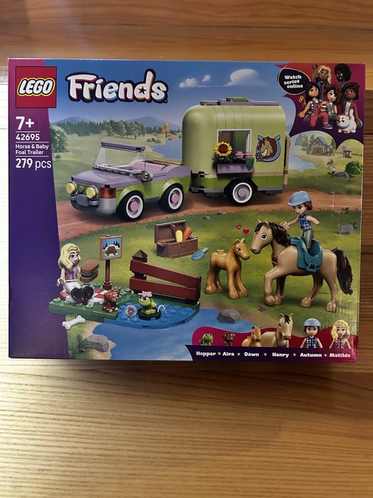 LEGO Friends Przyczepa z koniem i źrebaczkiem 42695 nowe