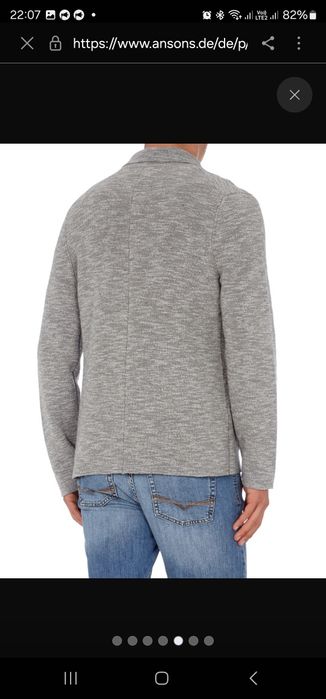 М'який піджак чоловічий з вовни 100% S.Oliver