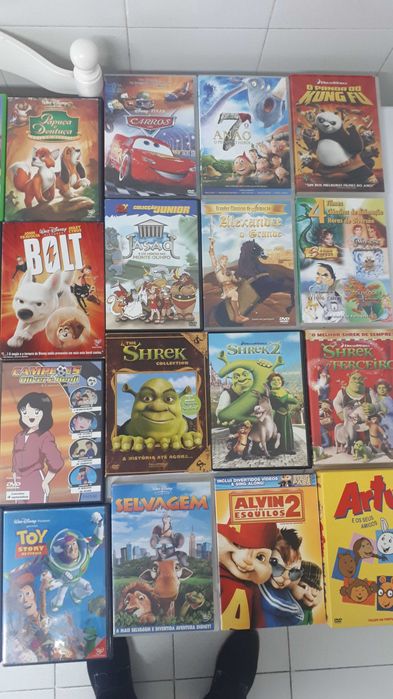 DVD´s de banda desenhada 98 unidades todos originais