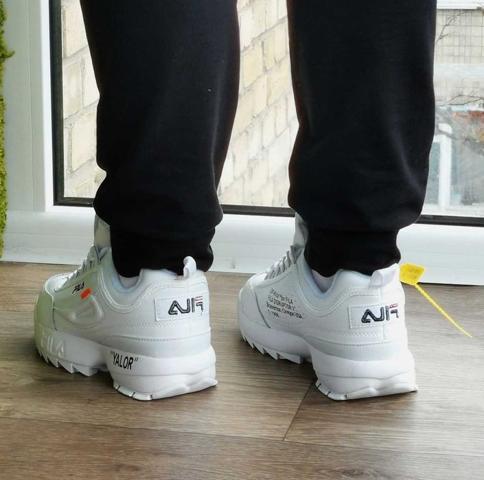 Женские кроссовки Fila Disruptor Белые Фила