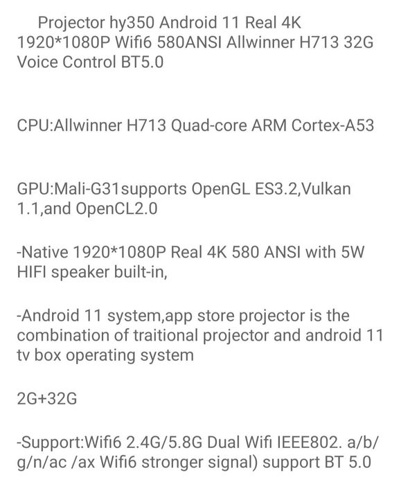 Проектор Magcubic Hy 350