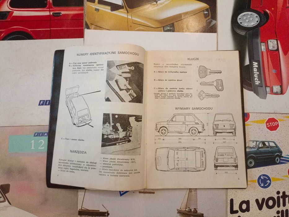 Instrukcja obsługi fiat 126p pierwsza seria 1974r.