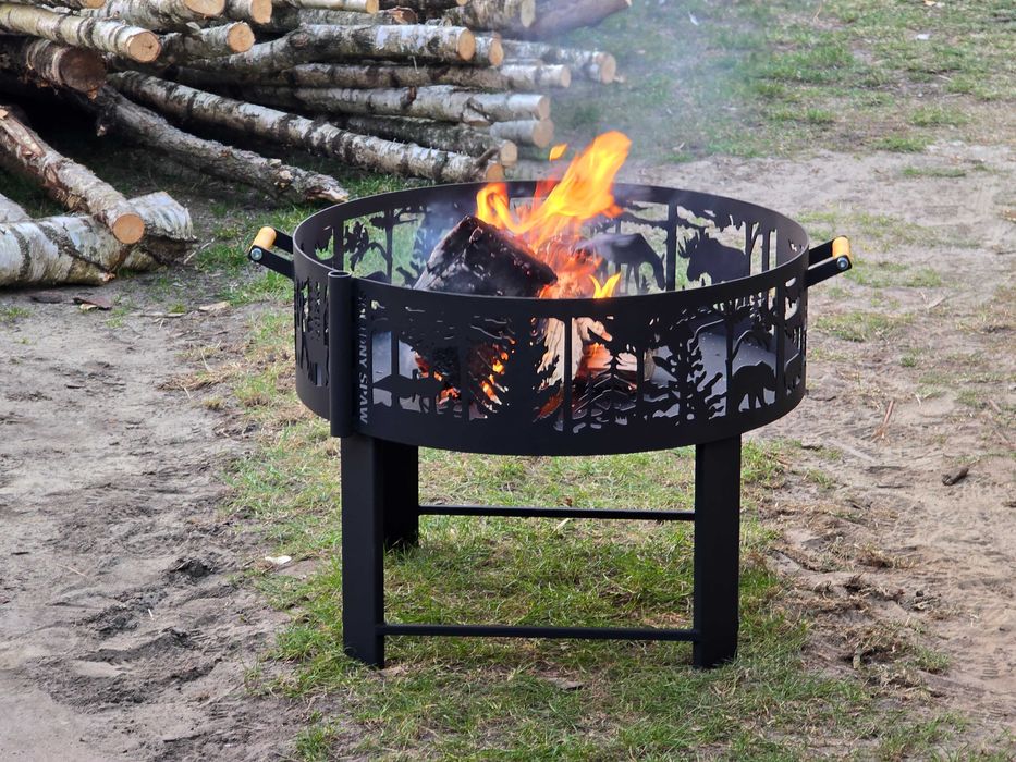 Solidne palenisko ozdobne 3w1 80cm, gruba blacha 3mm!PRODUCENT