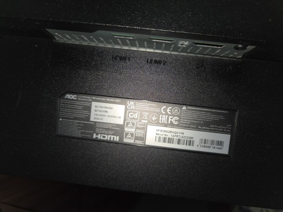 Monitor AOC 27 cali Miniled na części