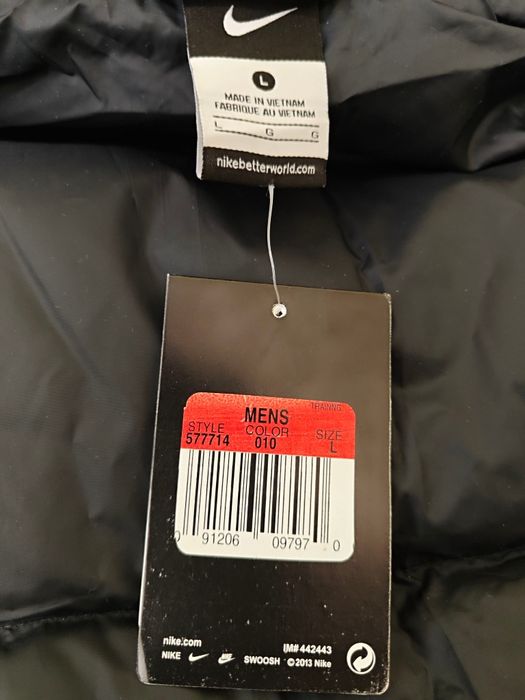 Куртка пуховик old school Nikе L