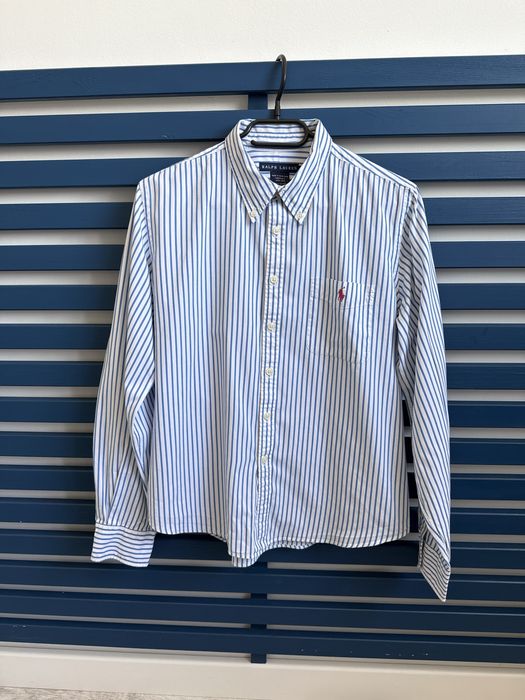 Ralph Lauren women’s shirt cotton striped logo casual