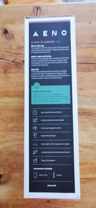 Nowy, fabrycznie zapakowany, blender ręczny AENO HB1 w b. dobrej cenie