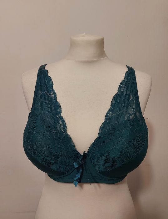 Biustonosz Damski Stanik morska zieleń koronka push up Han 36 / 80 C