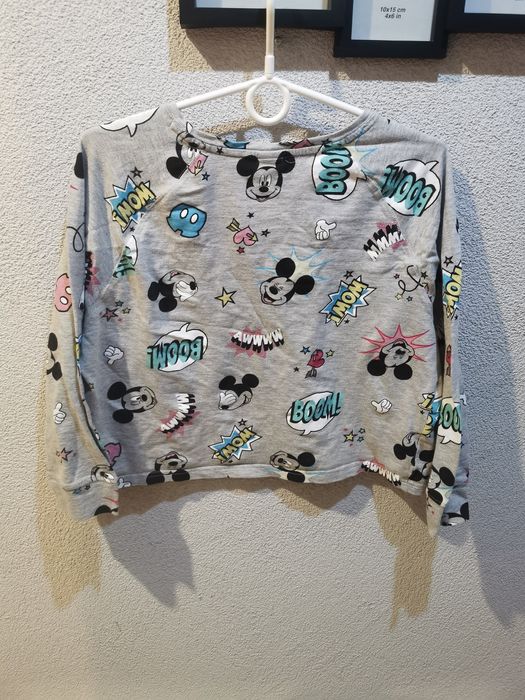 Krótka damska bluza z Myszką Miki oversize rozmiar M