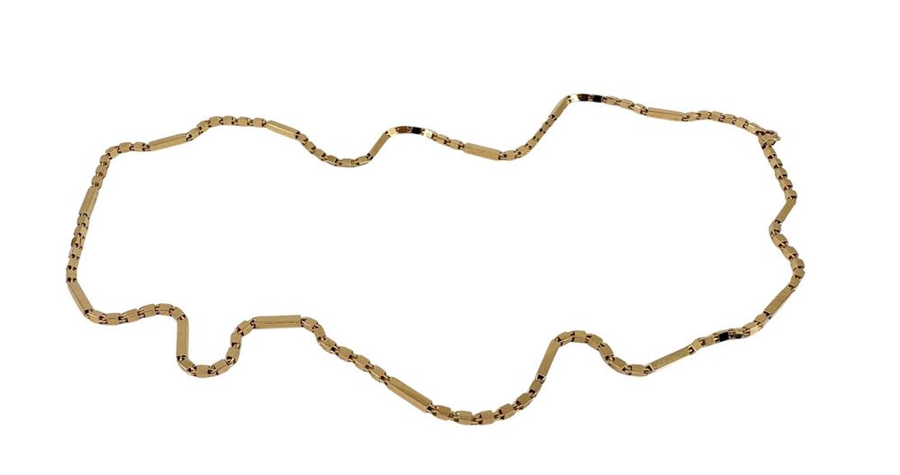 Złoty Łańcuszek Blaszki Efektowny 11,14G 585 DŁUGOŚĆ 55CM