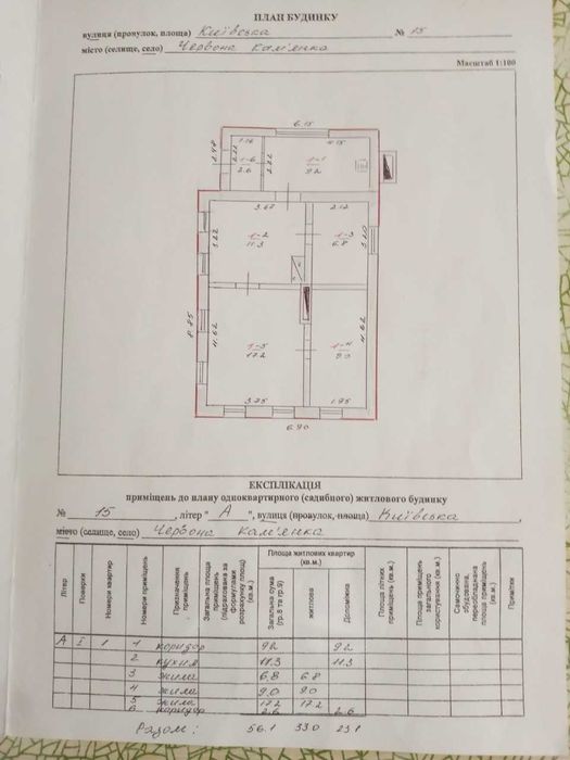 Продаж будинку в селі Червона Кам'янка Кіровоградської області.