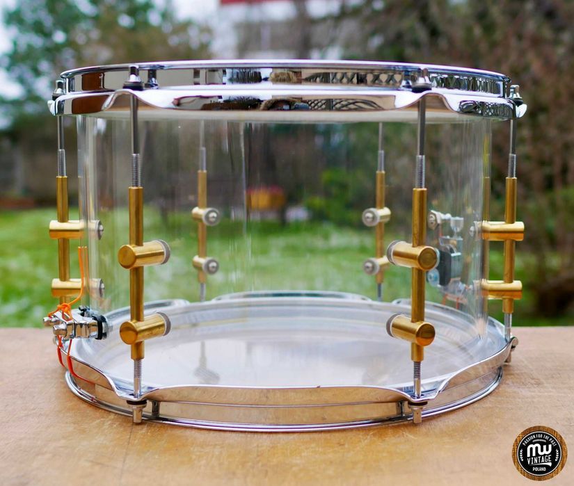‼️ Werbel Ludwig Vistalite Clear 12" x 8" Custom ‼️