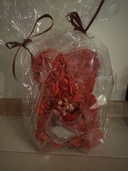 Miś z róż | idealny na prezent