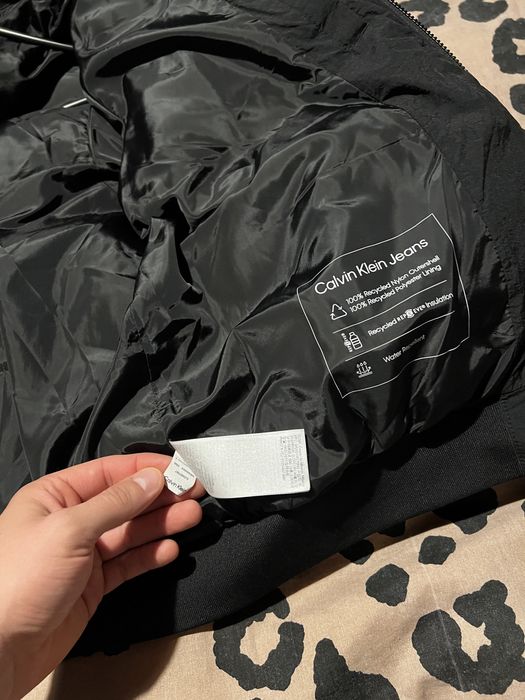 Kurtka zimowa puchowa Calvin Klein bomber rozmiar L