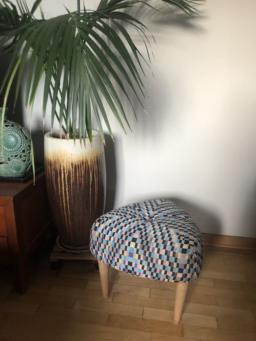 Stołek pufa krzesło art deco secesja boho etno pomocnik stolik gratis