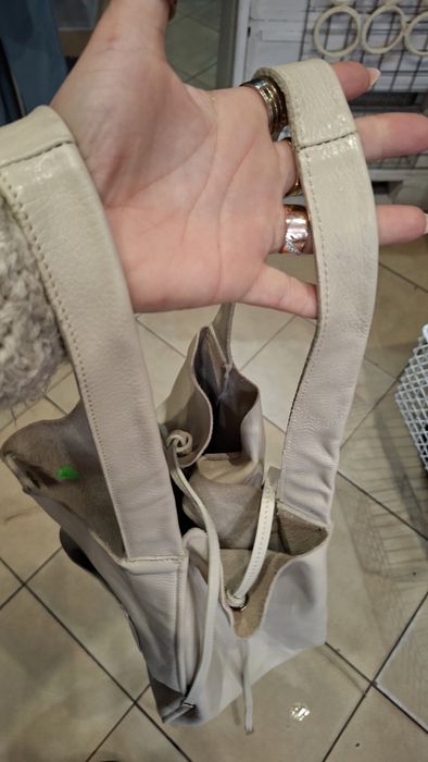 Torba worek skóra prawdziwa miękka wymiary na zdjęciach