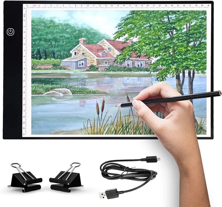 Podświetlana tablica a4 do rysowania szkicowania kaligrafii ukon a4dwt
