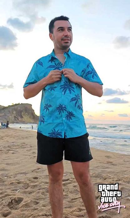 Koszula - GTA Vice City Hawajska cosplay M Tommy Vercetti