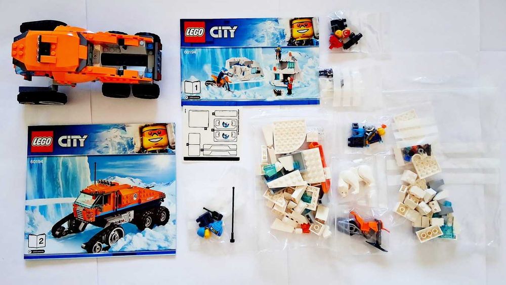 Lego City 60194 Arctic Scout Truck em peças novas semi montado