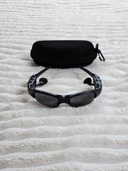 Okulary Bluetooth • Czarne • Sportowe • Stereo • Etui • Muzyka