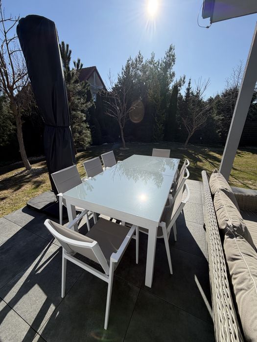 Luksusowy Zestaw Ogrodowy Santorini XL – Aluminium | Design & Trwałość