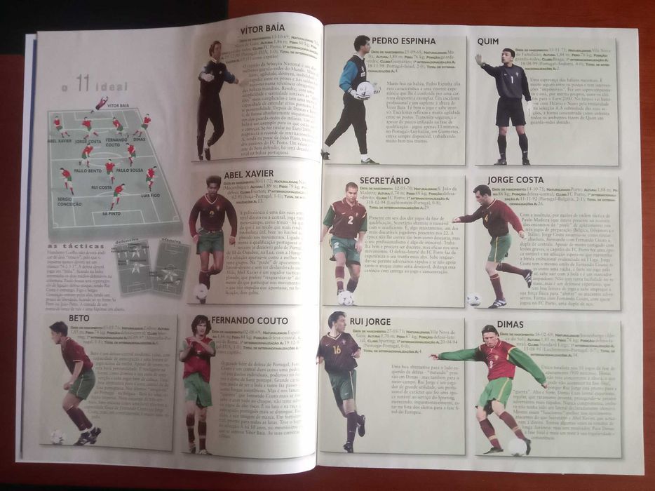 Revista do jornal o jogo de apresentação do europeu de futebol 2000