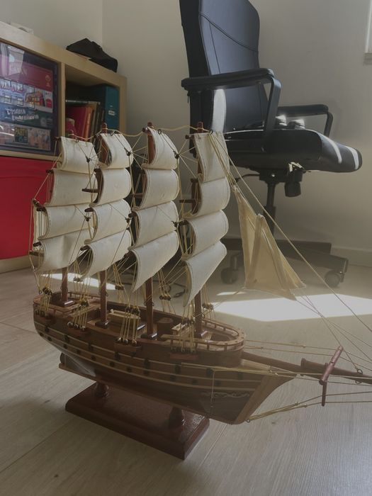 Maquete Barco de madeira