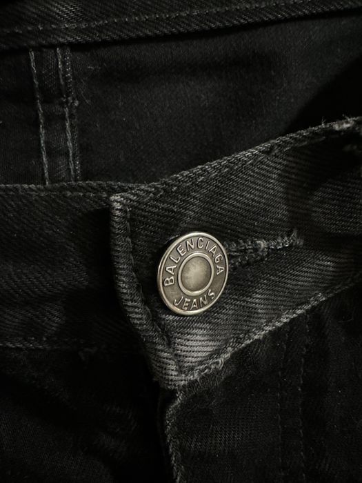 balenciaga cut up jeans