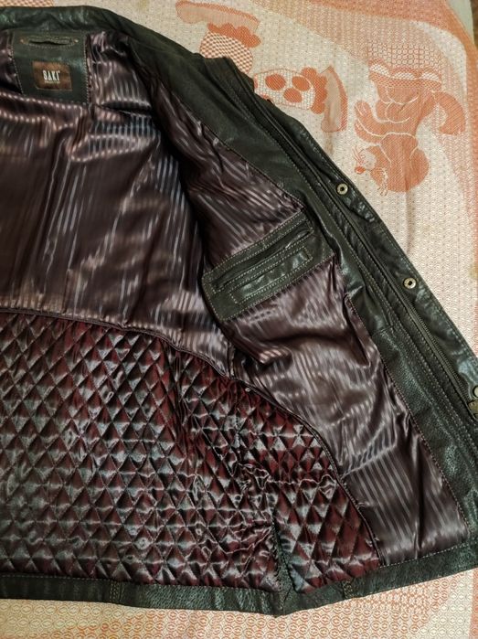 Куртка мужская демисезонная. Кожаная.