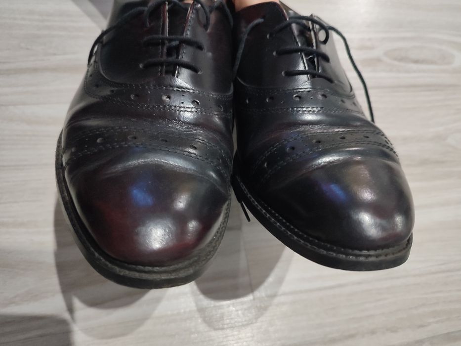 Buty do garnituru skórzane