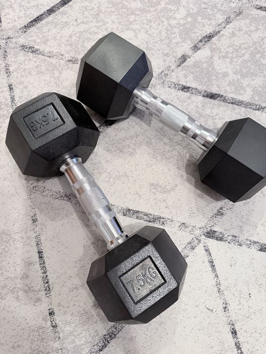 Hantelki 7,5 - 5 - 2 - 0,5 kg