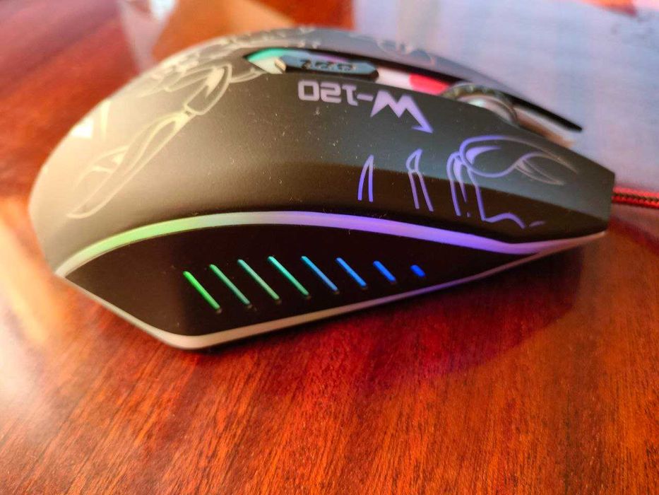 Игровая мышь Gemix W-120 USB Black c подсветкой и скорпионом