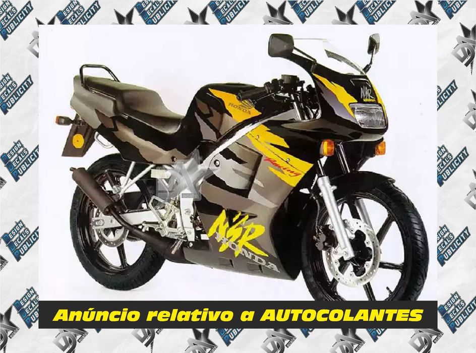 Autocolantes para Honda NSR 50 R--- 1997, versão mota preta