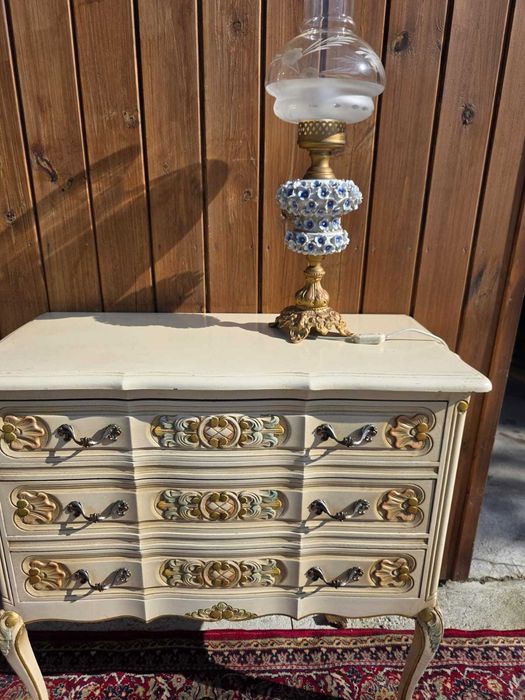 Komoda Ludwik 3 szuflady kremowa 85x39x80 cm #789 Stylowy Węgrów