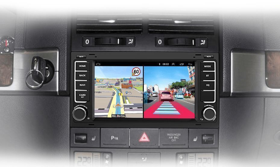 VW Touareg Multivan T5 – Radio Android 7" CarPlay Android Auto 2GB/32GB GPS Nawigacja Stacja Multimedialna WiFi Bluetooth DSP PL