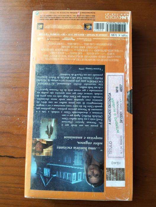 Antiga VHS "A Verdade Escondida" (selada)