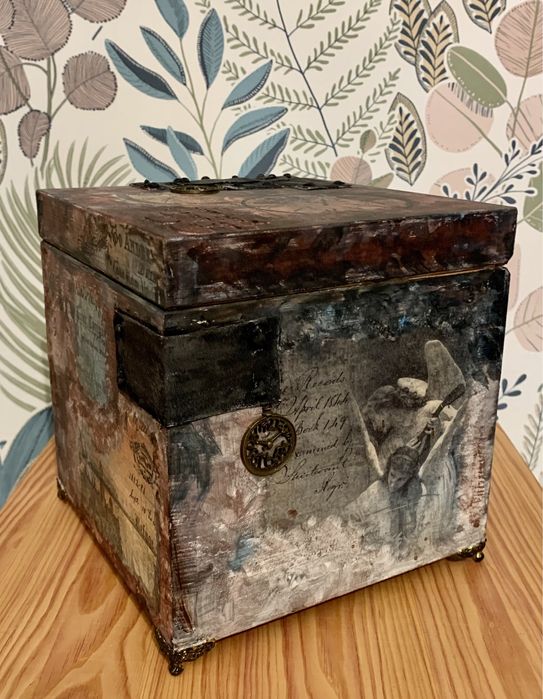 Pudełko/skrzynka decoupage
