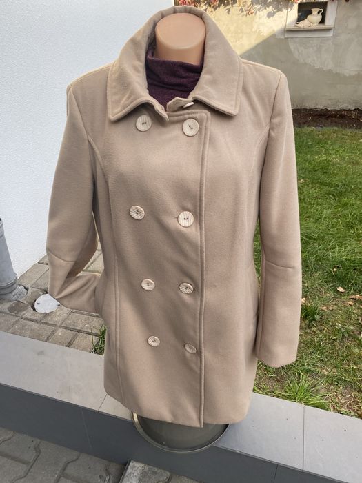 Plaszczyk beżowo-karmelowy jesienny