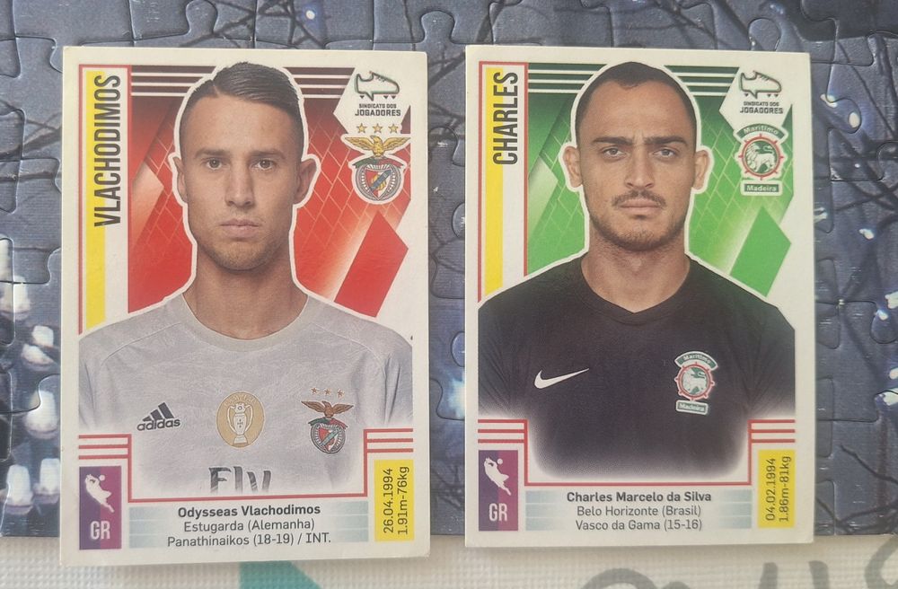 2 Cromos Panini Futebol 2019-20