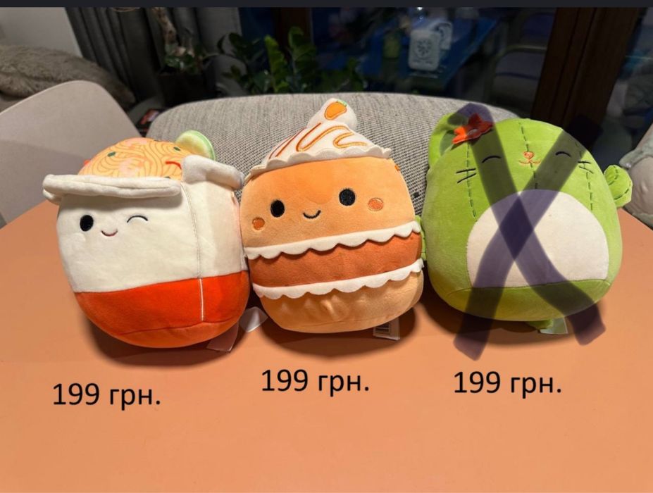 М'які іграшки Squishmallows