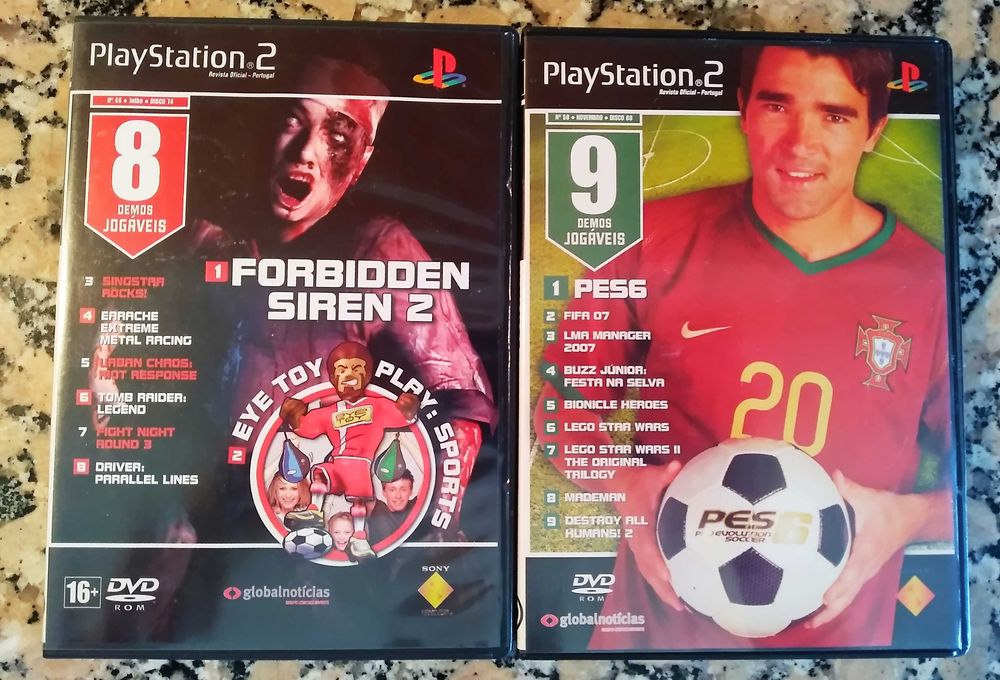 Jogos PS 2 e PC.