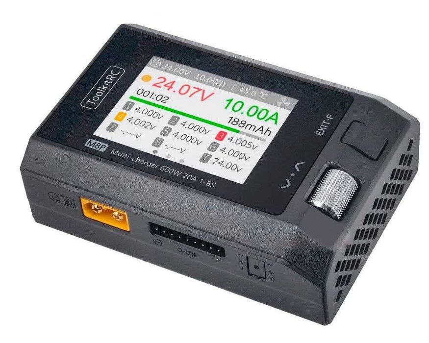 Зарядний пристрій ToolkitRC M8P 600W, 1-8S Lixx