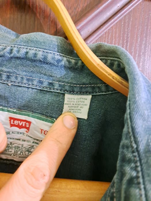Рубашка  джинсовая Levis,  coton xl