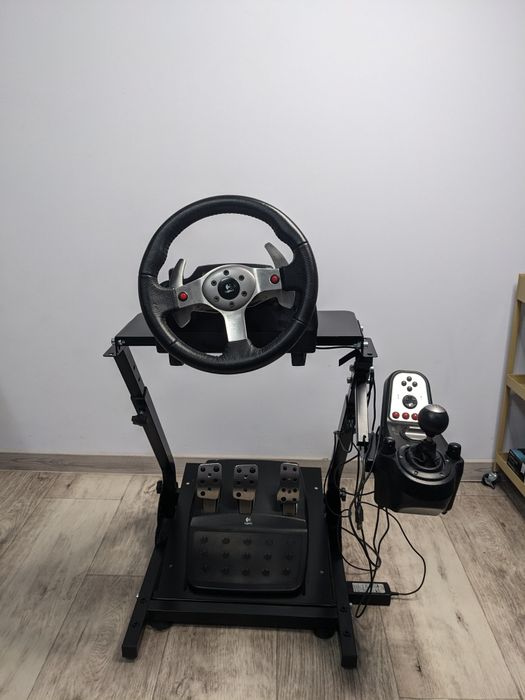 Гоночний руль Logitech G25 + професійна стійка (підставка)