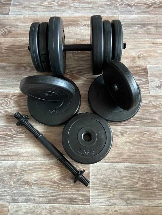 Гантелі розбірні композитні 2 х 20 кг разборные гантели 2 по 20 кг