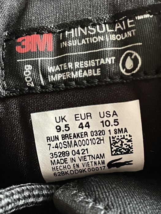 29 29.5 см 10.5 11 us 44 45 Lacoste run Breaker ботинки чоботи черные